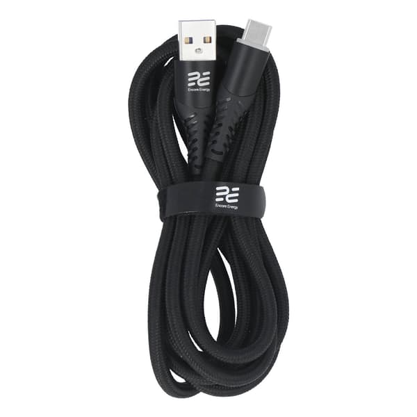 Uusi Encore Energy USB-A USB-C -lataus- ja datakaapeli 200 cm 66 W MD-200RAC