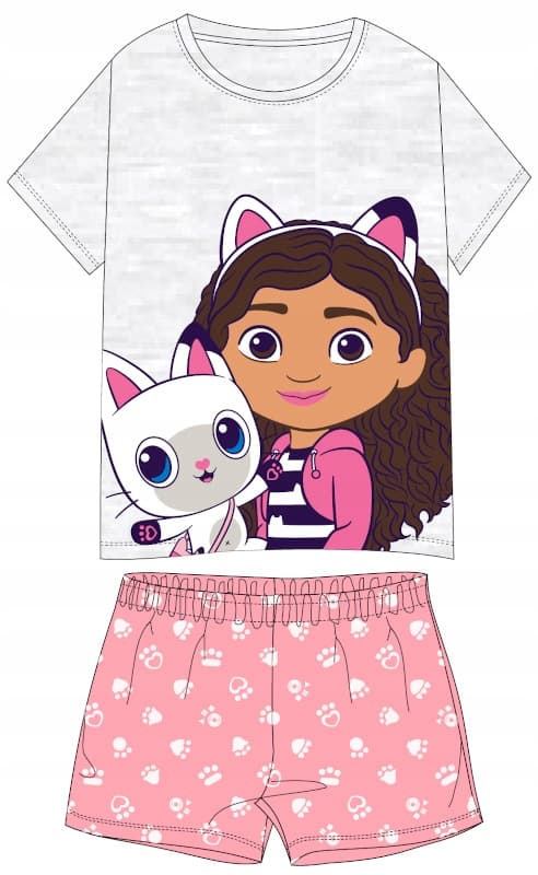 Gabis kattenhus flickpyjamas kort ärm storlek 128