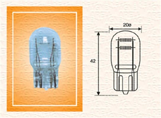MM W21/5W 12V MAGNETI MARELLI Pære