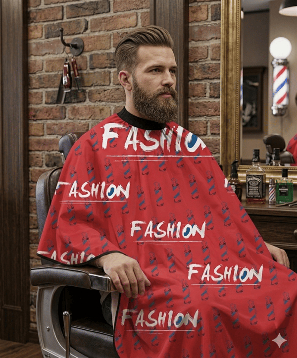 Barbermantel för en stor hårsalong