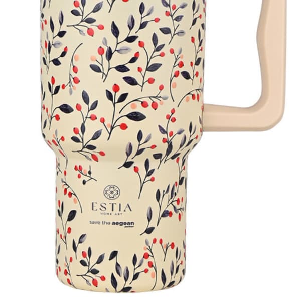 Termosmuki pillillä 900 ml Bloom Beige