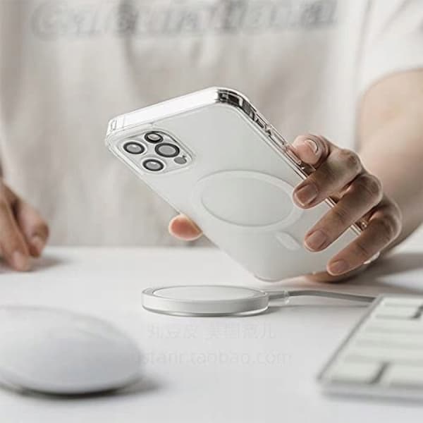 Etui til iPhone 13 Pro Max + 9H Glas FORSTÆRKET 360° til MAGSAFE CLEAR COVER