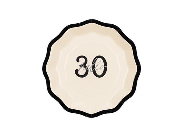 Hello 30 paptallerkener 18 cm 6 stk