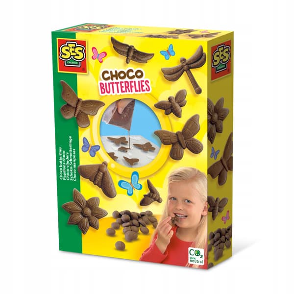 Lækre chokoladesommerfugle gør-det-selv SES Creative 14780