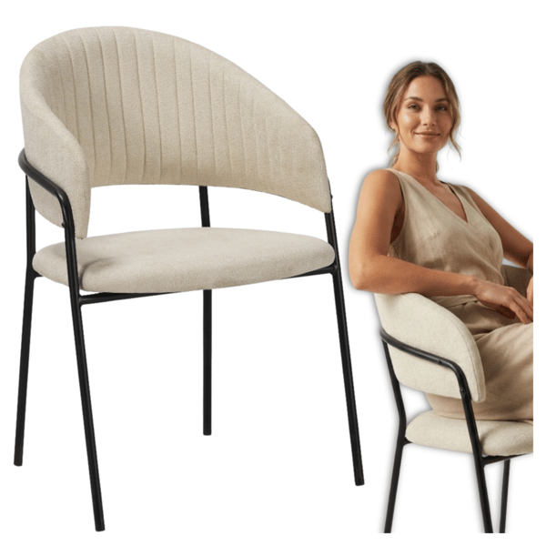 House-tuoli, beige kangas