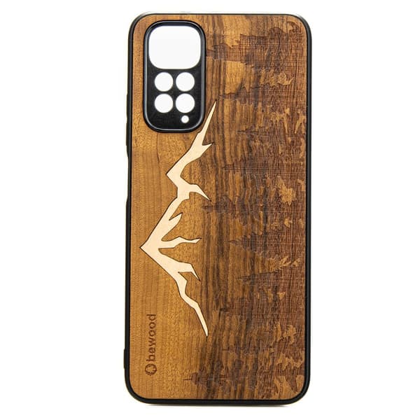 Xiaomi Redmi Note 11 / 11S Træcover MOUNTAINS IMBUIA