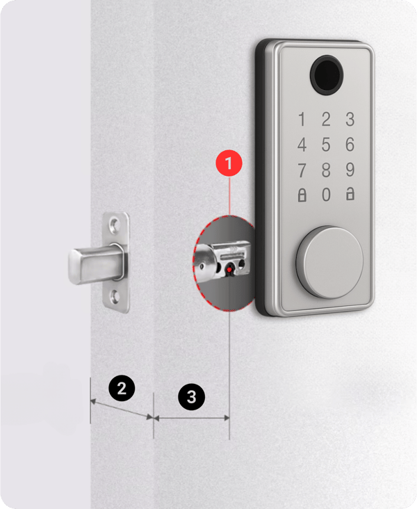 Elektroniskt lås med DS01 TTLock-insats