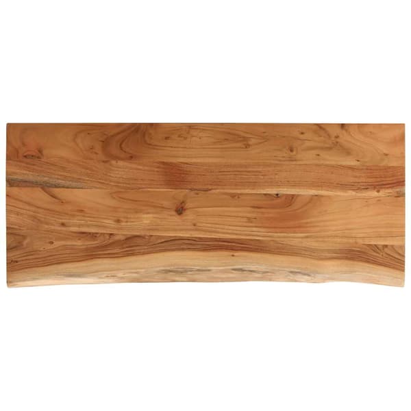 vidaXL badeværelsesbordplade 140x60x2,5 cm rektangulær akacietræ