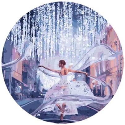 Målning med siffror. Ballerina