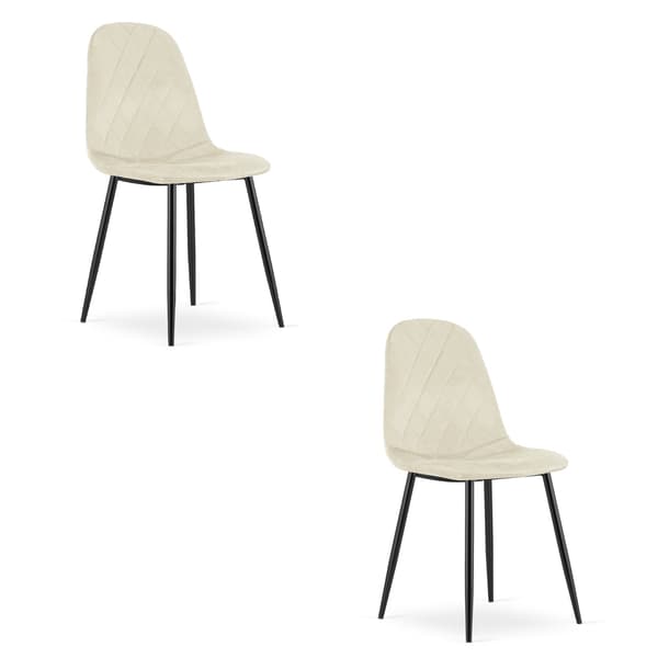 ASTI stol - beige velour x 2