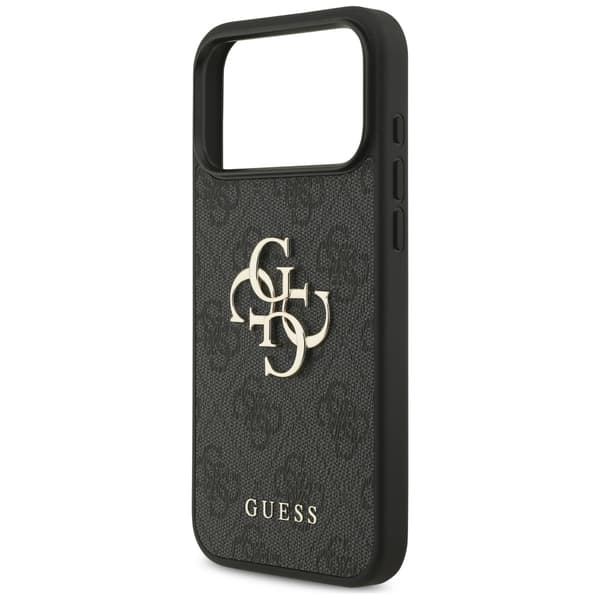 Guess 4G stort logo-cover til iPhone 17 Pro Max, sort