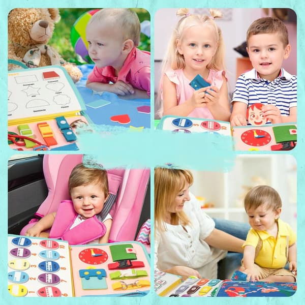 [pacza] Montessori Sensory Manipulative Book Z3352