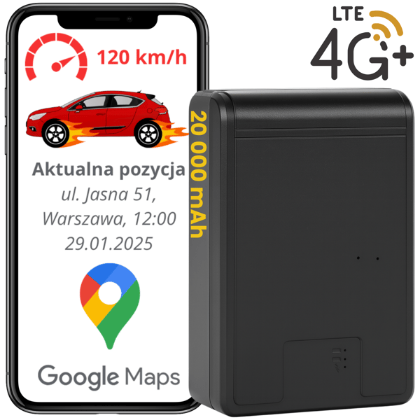 Q12-A 4G GPS-tracker 20.000 mAh