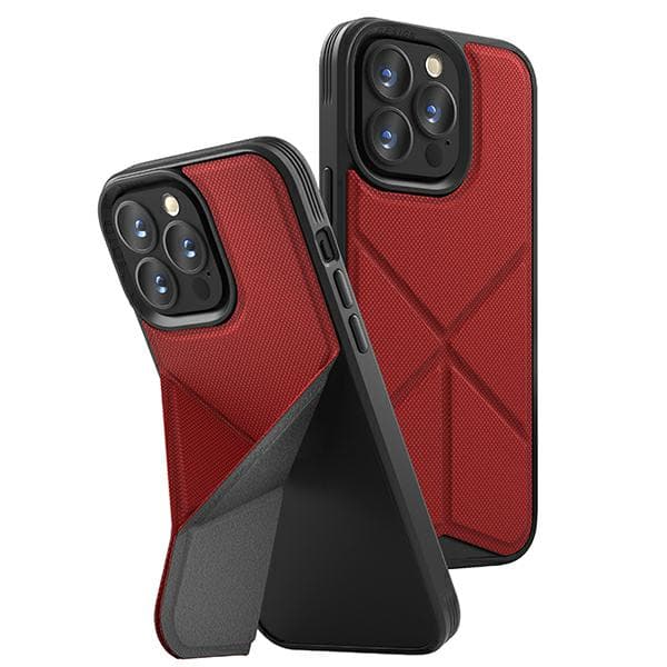 UNIQ Transforma MagSafe Stand-cover til iPhone 13 Pro Max, rød