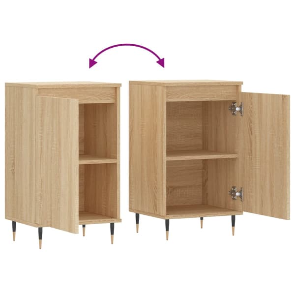 vidaXL kommode, Sonoma eg, 40x35x70 cm, træbaseret materiale