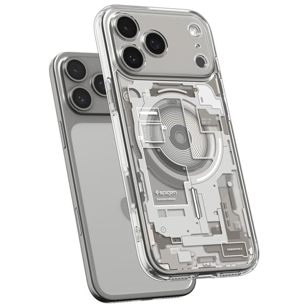 Spigen Ultra Hybrid Mag MagSafe -kotelo iPhone 17 Pro Maxille, Zero One, Titanium