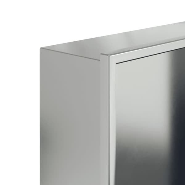 vidaXL Duschnisch borstad silver 32x62x9 cm stål