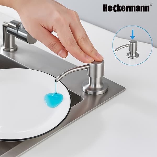 Heckermann Køkkenvæskedispenser 500ml Sølv