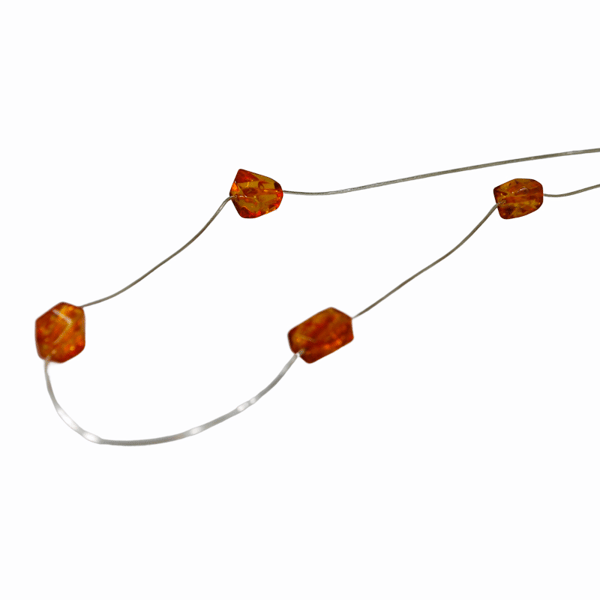 Halskæde med cognac-rav - Baltisk ravcollier