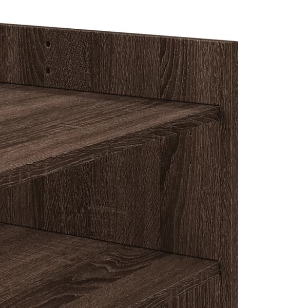 vidaXL sofabord brunt egetræ 100x50x50 cm