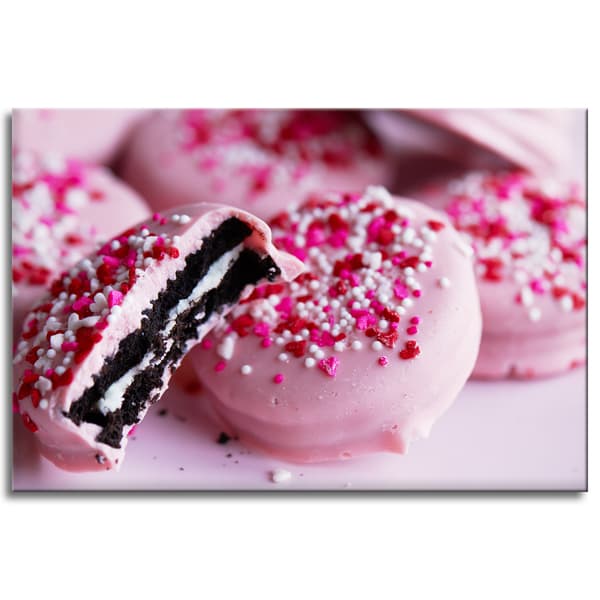 Canvastaulu Kitchen Pink Cookies 90x60 cm