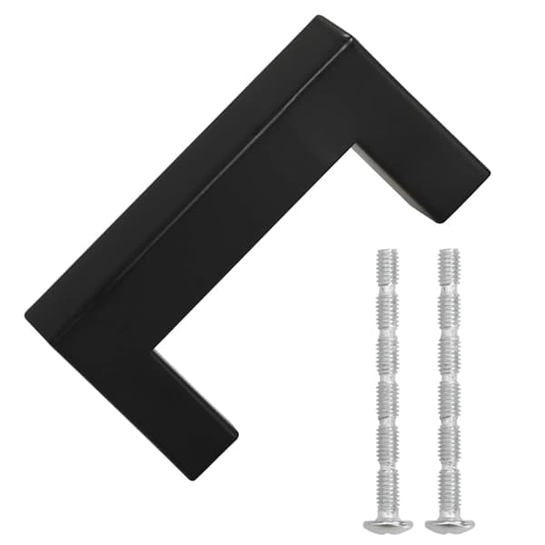 vidaXL skabsgreb 10 stk. sort 64 mm rustfrit stål
