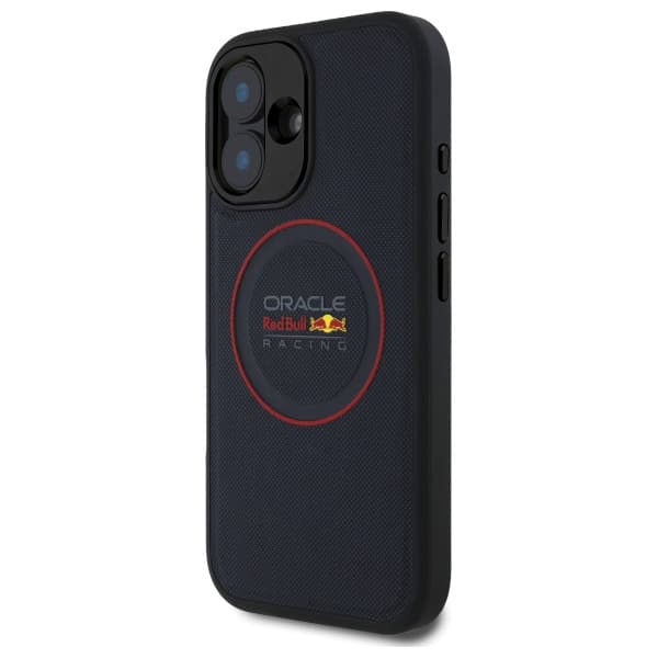 Red Bull Læder Red Ring MagSafe-etui til iPhone 16 Plus, Marineblå