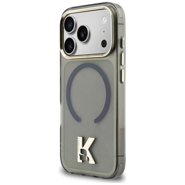 Karl Lagerfeld IML K-hovedlogo MagSafe-etui til iPhone 17 Pro, sort