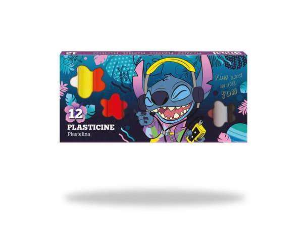 Disney Blå. Modellervoks 12 farver. Stitch