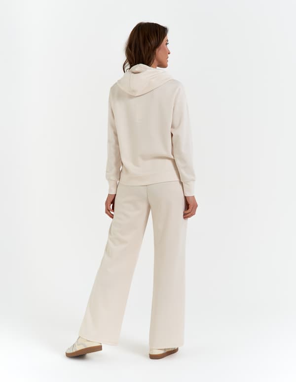 Dame hættetrøje med pullover, behagelig blød, MORAJ XL ECRU
