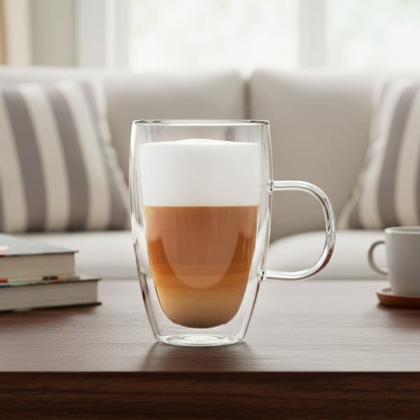 Termoglas med dobbeltvægget til latte DOUBLE 430 ml
