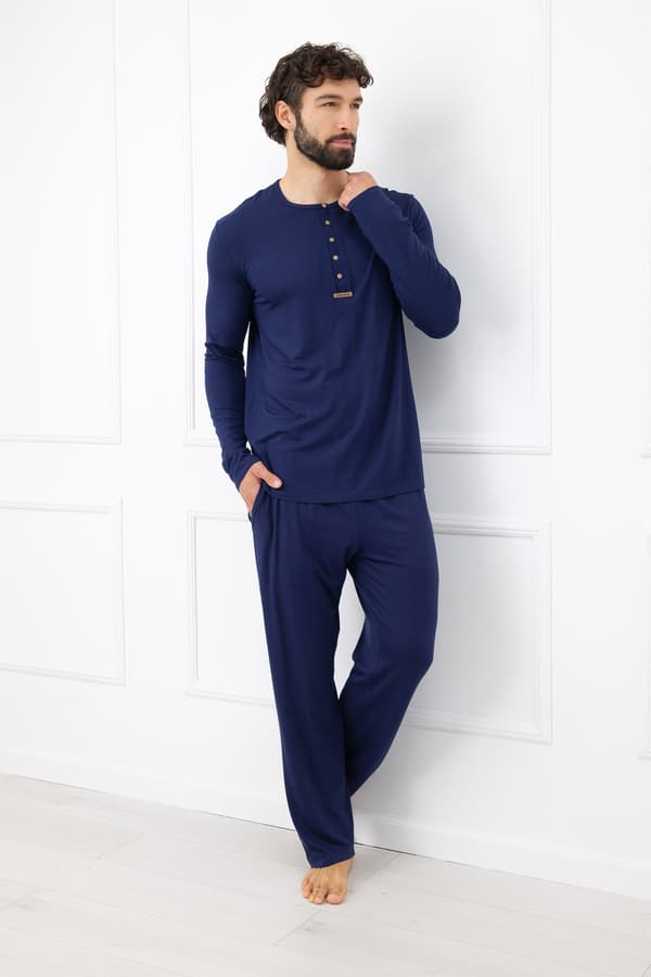 Amigo herrpyjamas långärmad, långbyxor S
