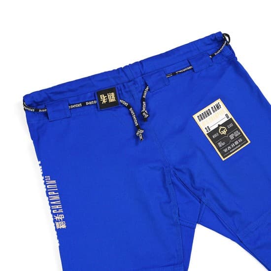 Ground Game Gi BJJ Herre Champion 3.0 Blå A2