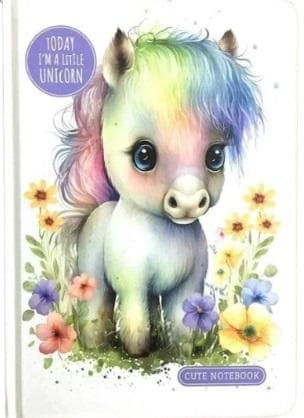 Notesbog A5/64K Unicorn FRESH line