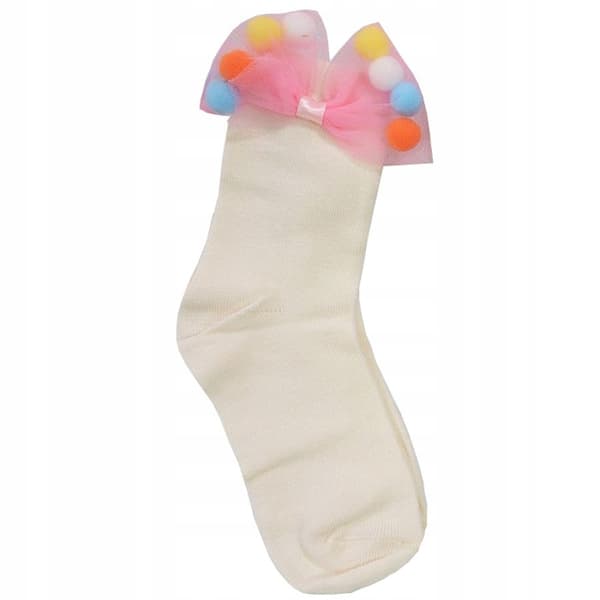 Flickstrumpor rosett YO! ECRU bomull 27/30 10 kr
