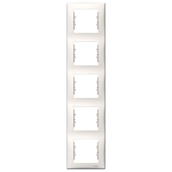 5-foldet lodret ramme, Sedna creme