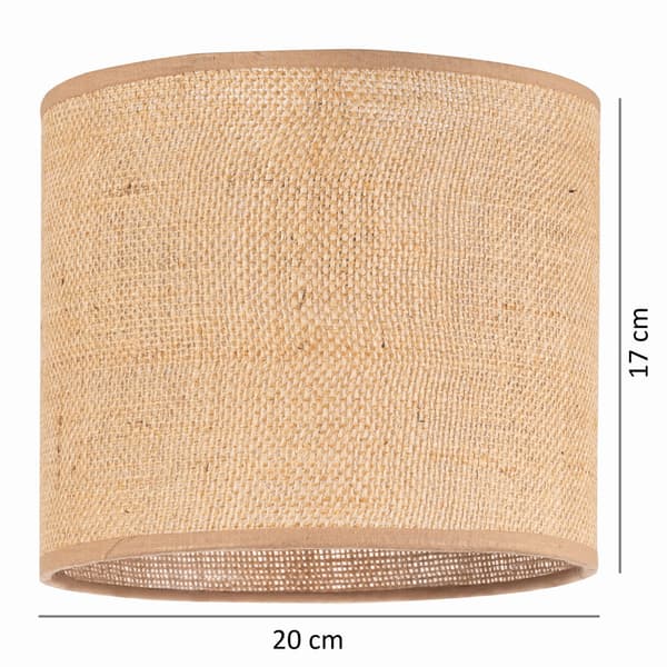 Tornado lampskärm rund 20 jute