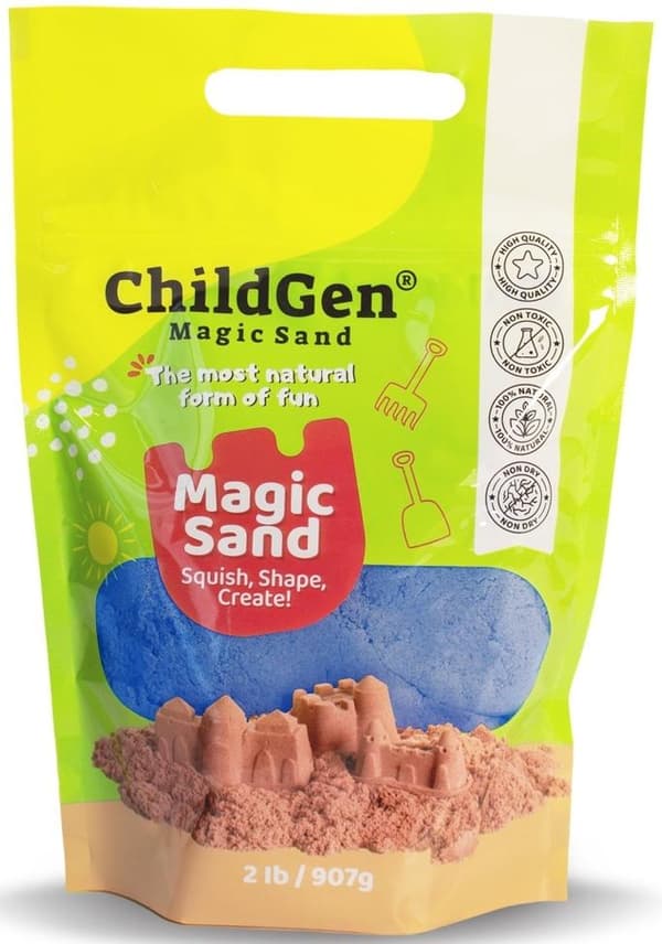 Kinetisk sand naturblå 907g