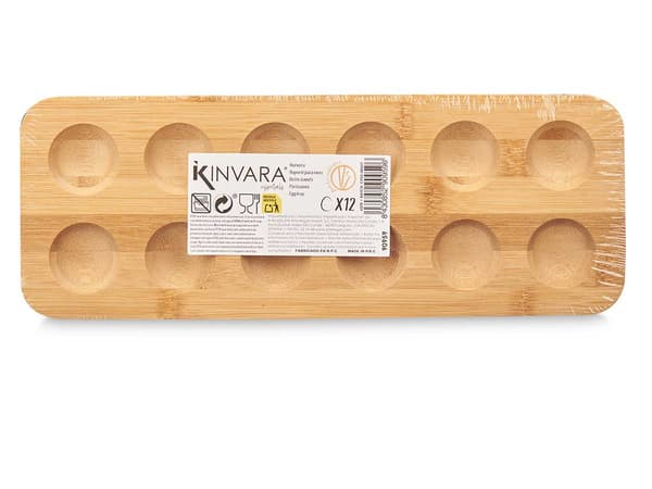 Bambubräda för 12 ägg 30x11 cm