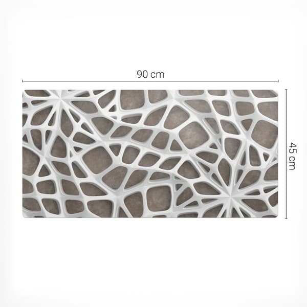 Vinyl skrivebordsmåtte med 3D-tryk 90x45 cm