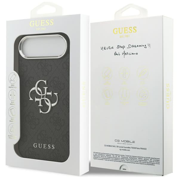 Guess 4G Big 4G Classic Logo Cover til iPhone Air Sort Sølv