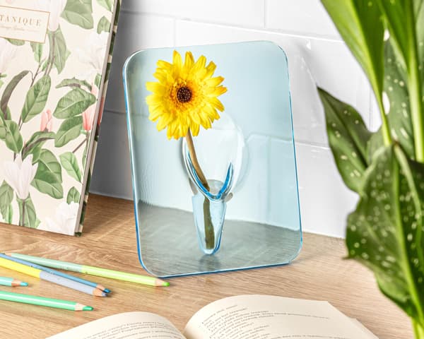 Blomsterrammevase - BLÅ