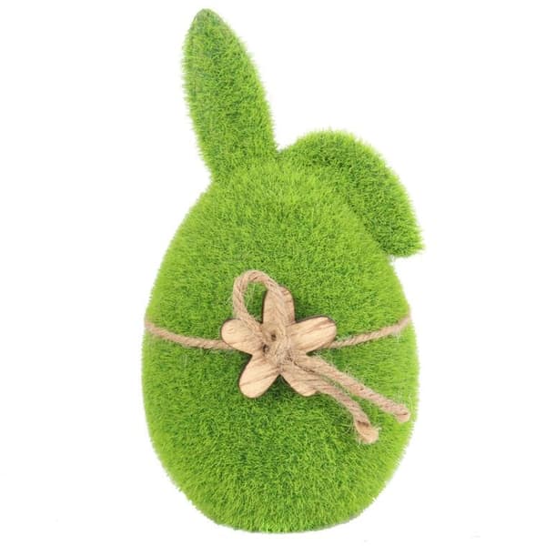 Flockhare med träblomma 18 cm grön