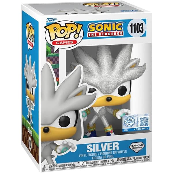 Funko POP Sonic 1103 Sølv Diamant figur