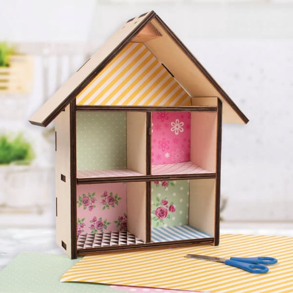 Træ DIY insekthotel 32×25×10 cm