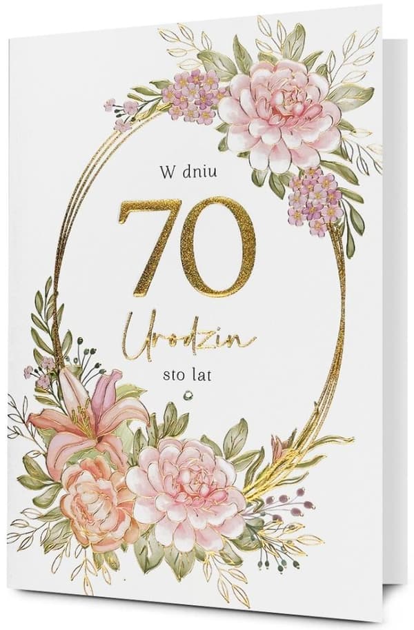 Syntymäpäiväkortti 70