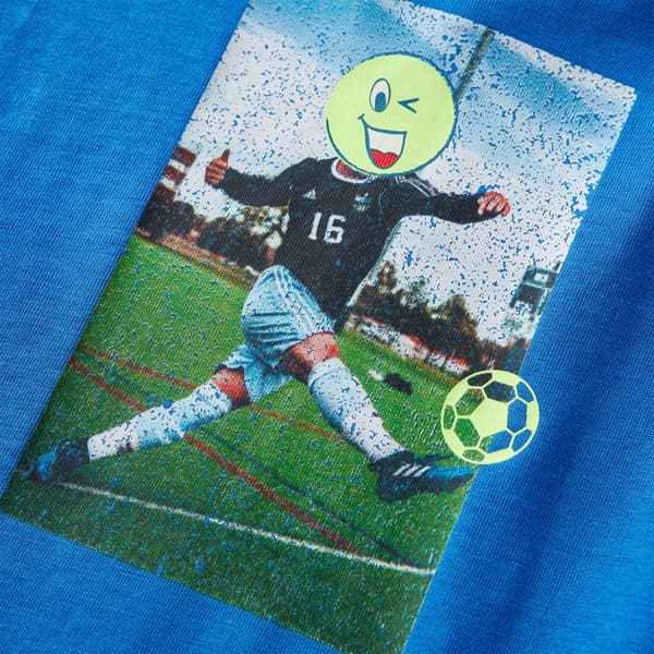Børne langærmet T-shirt, koboltblå, 128
