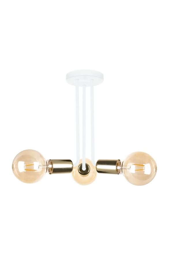 Loftlampe 3xE27 VENNA HVID/GULD