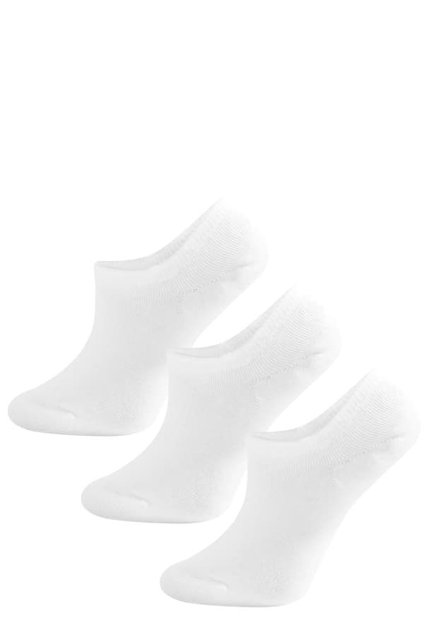 Halvfotsstrumpor med silikonklack S80P 3-pack 35-38