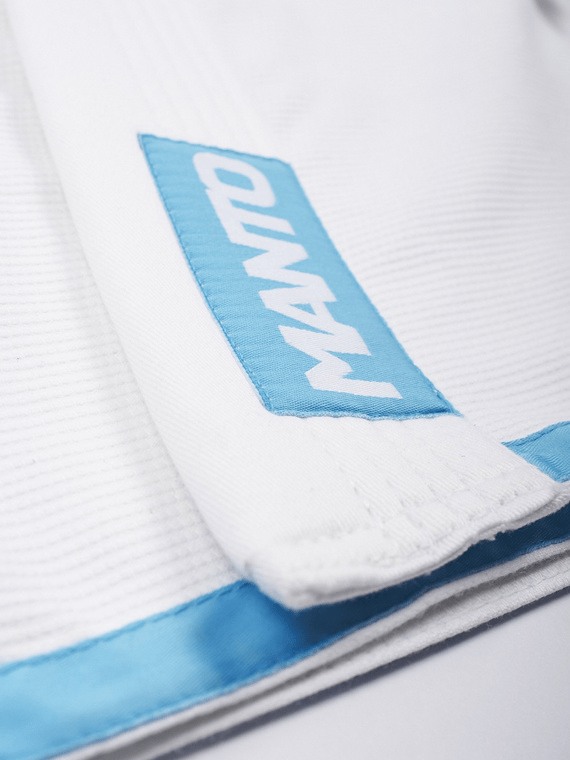MANTO Kimono/Gi för Barn Junior 2.0 Vit + Vitt Bälte M2